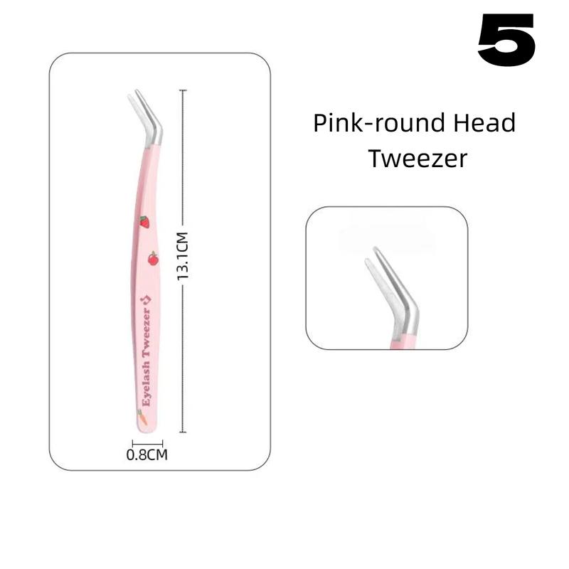Pinsett for falske øyevipper med høy presisjon, High-end assisterende verktøy for øyenvippeextensions, Profesjonelt sminkesett