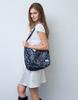 Sehr Leopard Light Satin Hobo Bag (Dark Grey)