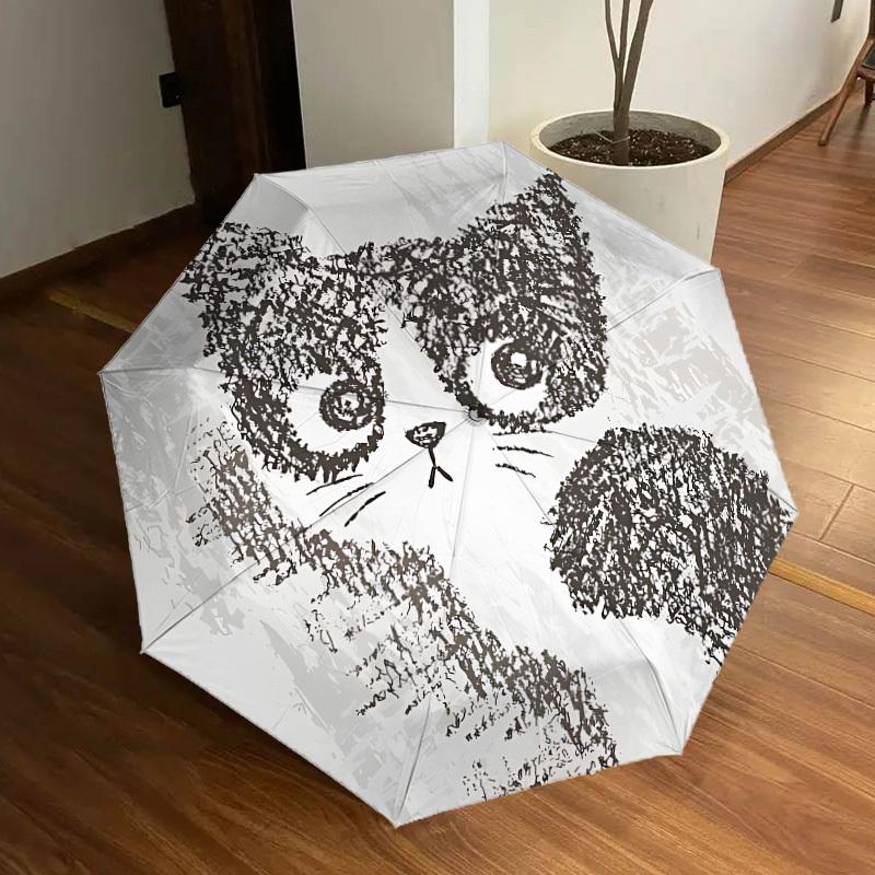 

1pc Panda Automatic Open/Close Umbrella, Formal Events - Ideal Gift for Family or Friends, Outdoor Accessory yy251211232