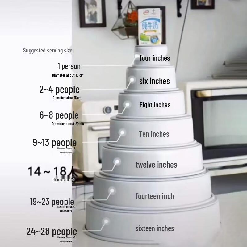 Zhaoran Anodized Tall Round Loose Bottom Cake Pan Set