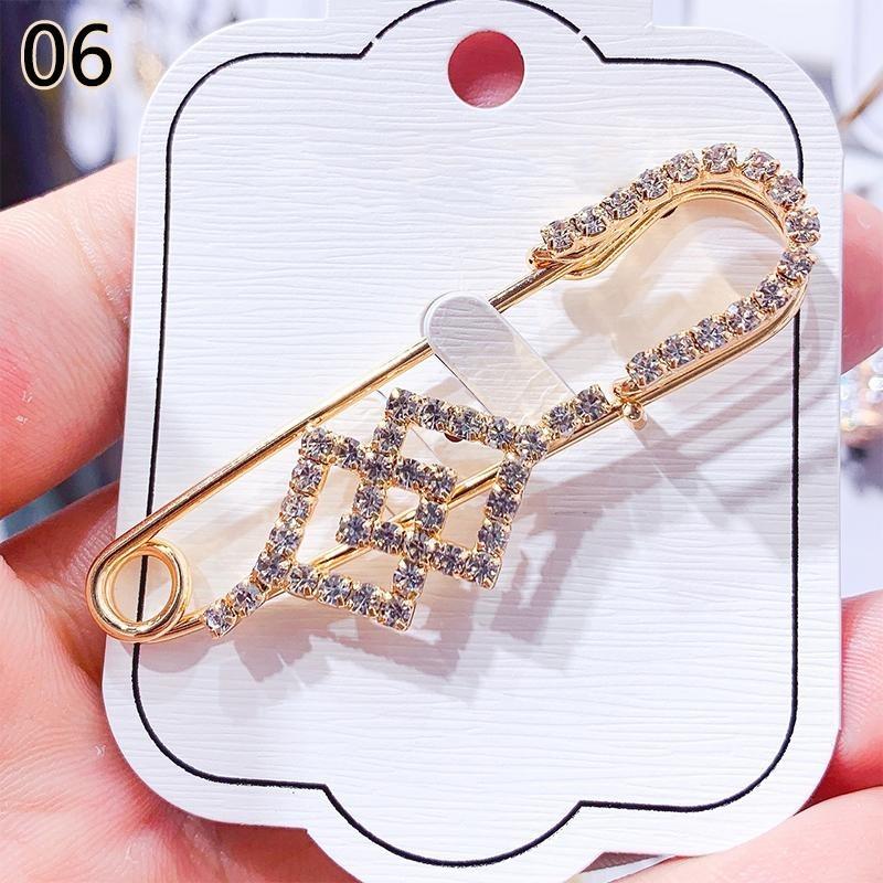 1pc Elegant Brooches Pin Rhinestone Women Accessories Jewelry Crystal All Match High Quality