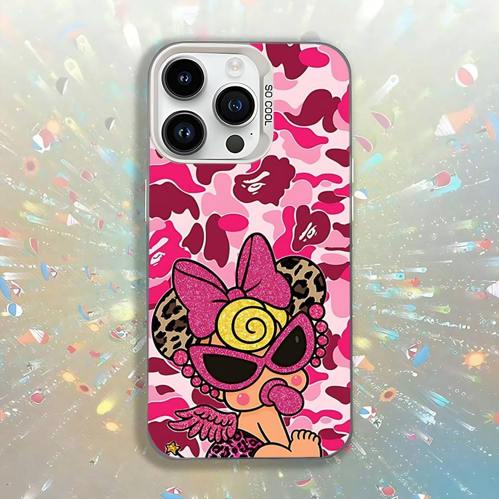 H-Hysteric M-Mini Phone Case For iPhone 12,16,17,14,13,15,11,Pro,XS,Max,Plus,Mini,SE4,E White Matte Shockproof Cover