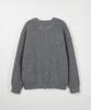 NODU Essential V-Neck Knit Zip-Up Cardigan [Gray]