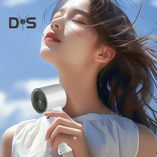 Handlüfter, 100-stufiges, einstellbares LCD-Display, wiederaufladbarer USB-Kühllüfter, tragbarer Mini-Lüfter für die Sommerreise im Freien