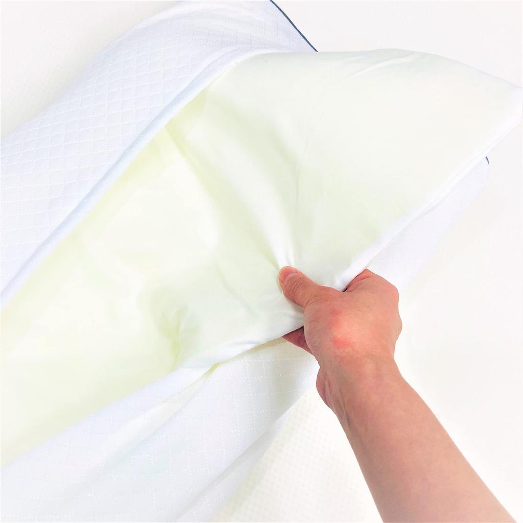 MORIPiLO (Morishita) Neck Support Pillow, Wide, for Side Sleeping, Pipe Type, White, Approx. 43x70x10cm, Product Number: 365447