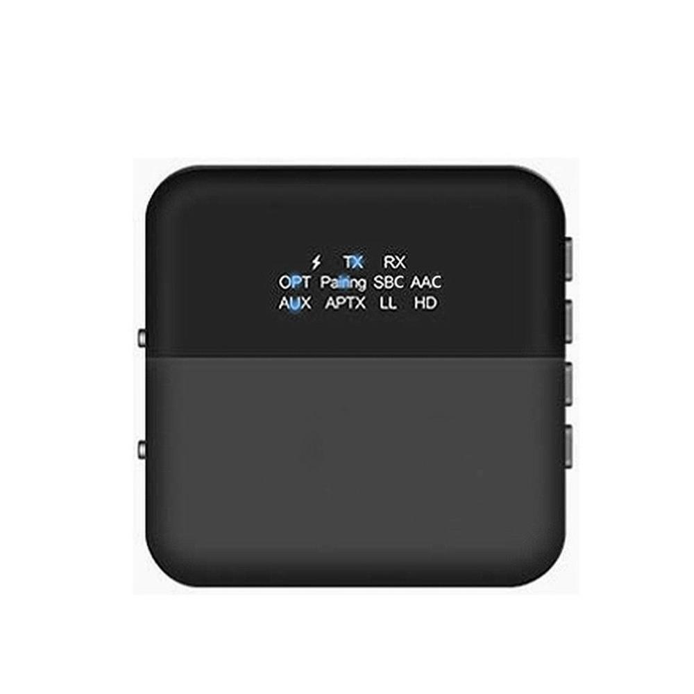 

Bluetooth Transmitter Receiver Bluetooth-compatible 5.0 Audio Adapter for TV Laptop Stereo System Wireless Adapter Dropshipping чорний