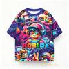 Summer Kids Roblox Anime Game Print Tee Boys Clothes Girls Tops