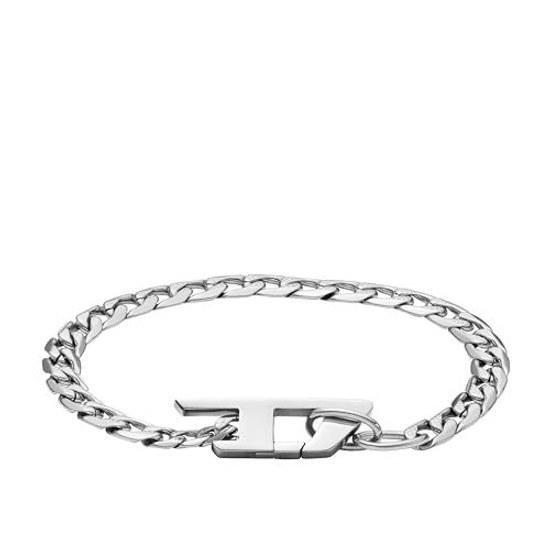Diesel Stainless Steel Bracelet Men One Size No Gemstones
