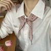 French Korean Neckerchief Bow Headband Turban Fashion Polka Dot Triangle Headscarf  Girls Accessory