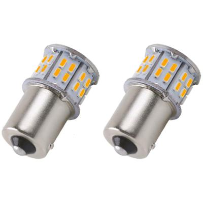 S25 LED Turn Signal Valve with Different Pin Angles, Yellow, Amber, S25 Single, 150