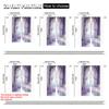 Set Of 2 Curtains Roller Blinds Print Light Purple White Peonies Polyester Without Rod Insulation Room Curtain Thermal