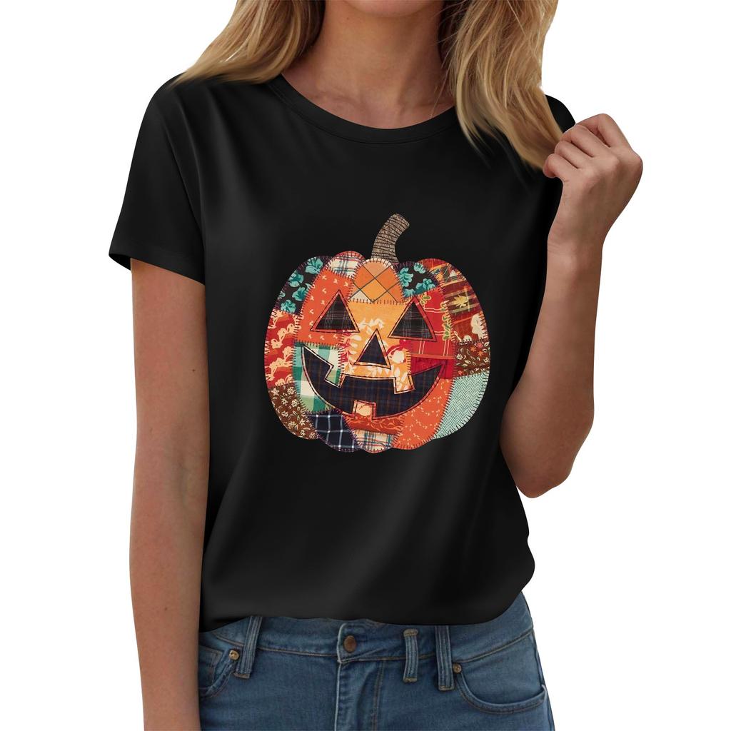 Women's T-shirts, Women's Short-sleeved Tops, Summer Fashion Round Neck Casual Stylish Shirts, Tunic Tops