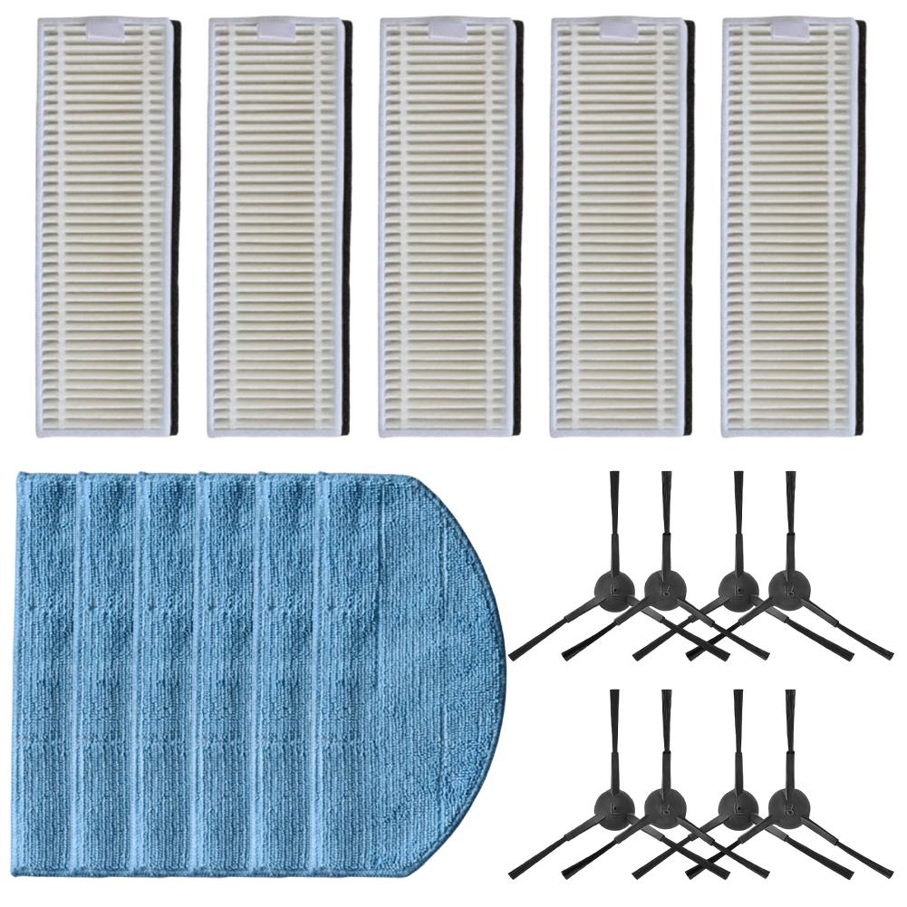 Für den Uninell UR1 Saugroboter 9/19 Stück Set Enthält Eine Seitenbürste, HEPA-Filter Und Wischmopp