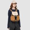Color Block Student Schoolbag Men's Backpack Women's Large Capacity Multi-Pocket Backpack