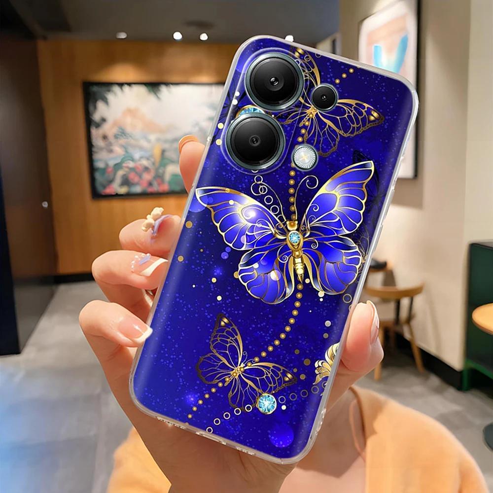 For Poco M6 Pro Phone Case Cute Panda Soft Silicone Shell For Xiaomi Poco M6Pro 4G 5G Protection Fashion Back Cover Coque Fundas