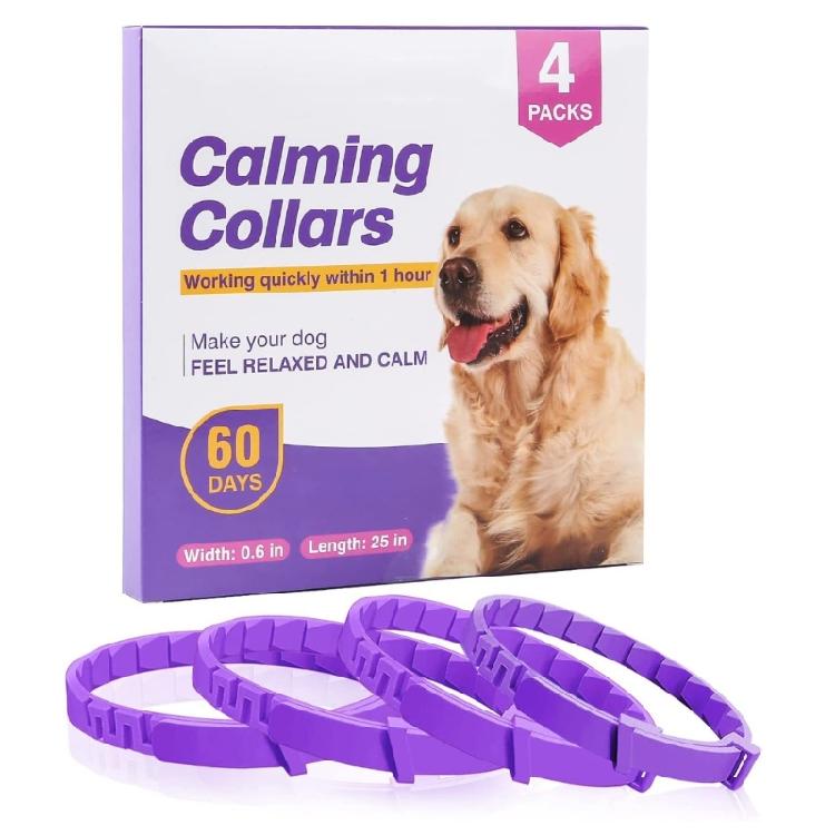 4Pack Pet Calming Collar Waterproof Dog Calming Collar Comfortable Dog Collar 1 фиолетовый