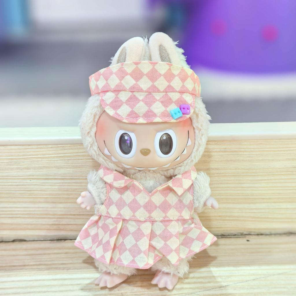 17CM Pendant Doll Baby Clothes First, Second and Third Generation Blind Box Dress Set Accessories