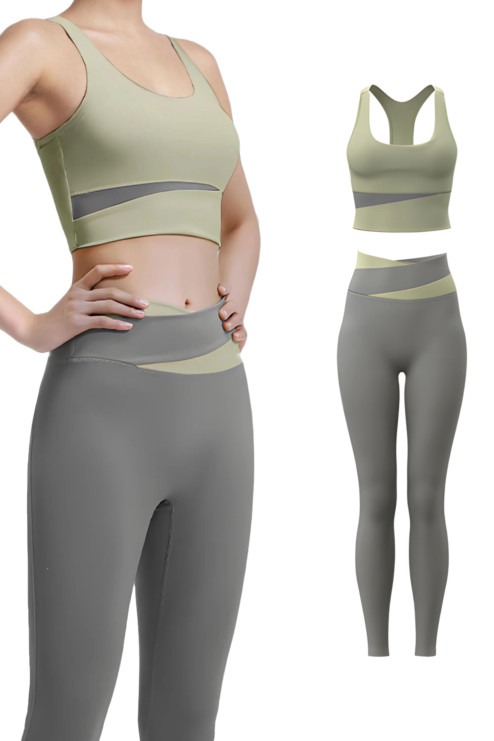 

vimare Спортивная одежда Спортивный бюстгальтер и бюстгальтер для йоги с подушечками x Размер Женский комплект, Леггинсы, Брюки, Пилатес, Топ, Бег, Ходьба, Фитнес, Тренировка, Диета,