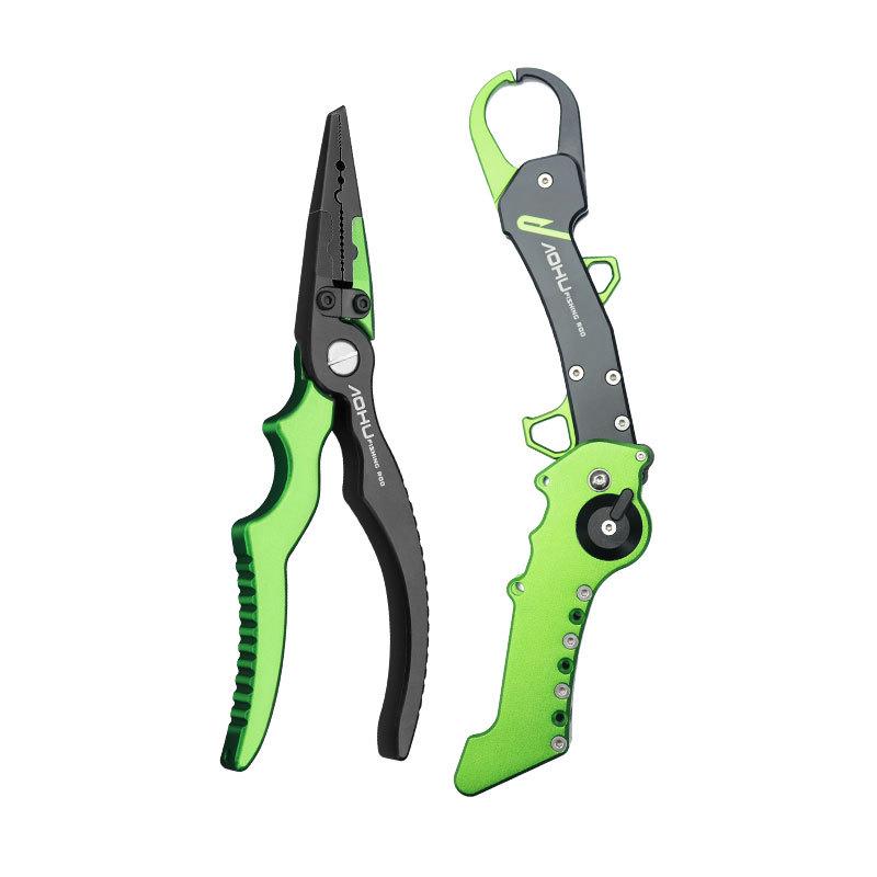 Aohuke Aluminum Fishing Pliers & Gripper - Rustproof, Multifunctional, Fish Holder