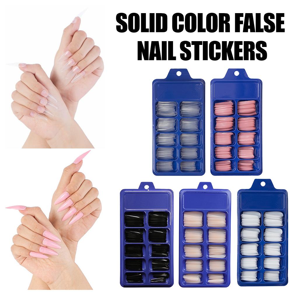 Candy Color False Nails, High-Quality & Vibrant, Natural Perfect For Parties, Use, Look, Sticke S4I2