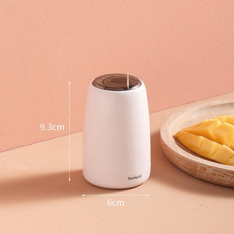 

Автоматична висувна баночка для зубочисток Креативна коробка для зубочисток Домашня Маленька та портативна Натискна висувна підставка для зубочисток білий