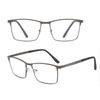 New Anti Blue Light Blocking Reading Glasses Men Metal Frame Business Computer Eyeglasses