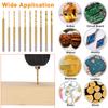 DIY Drill Bits Mini Drill Bit Set 10 Pieces Set 2.35mm Shank Diameter Efficient Drilling Large Chip Removal Space