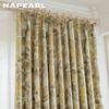 1PC NAPEARL Fresh and Healing Leaf Printed Curtains with 70-80% Shading for Bedroom Living Room Home Decor