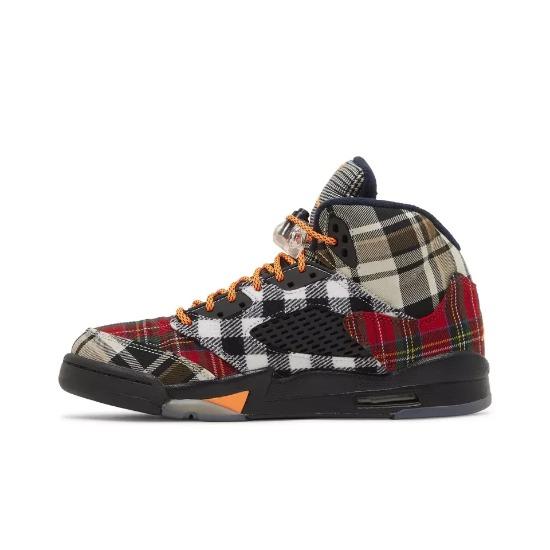 

Air Jordan 5 Retro GS Plaid FD4814-008 EU 37.5 красный/чёрный