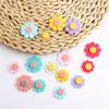 Korean Ins Style Multicolor Acrylic Sweet Flower Pendants For DIY Fashion Making Jewelry Earrings Necklace Accessories, 5PCs