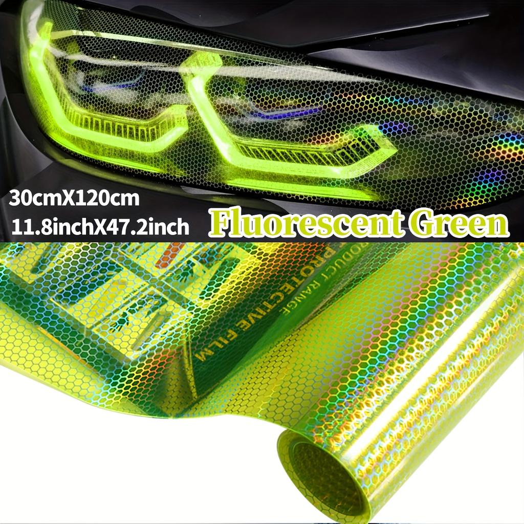 PVC Honeycomb Headlight Tail Light Film | Scratch-Resistant, Durable Vinyl Decal, Color-Changing, Universal Fit for Car Light