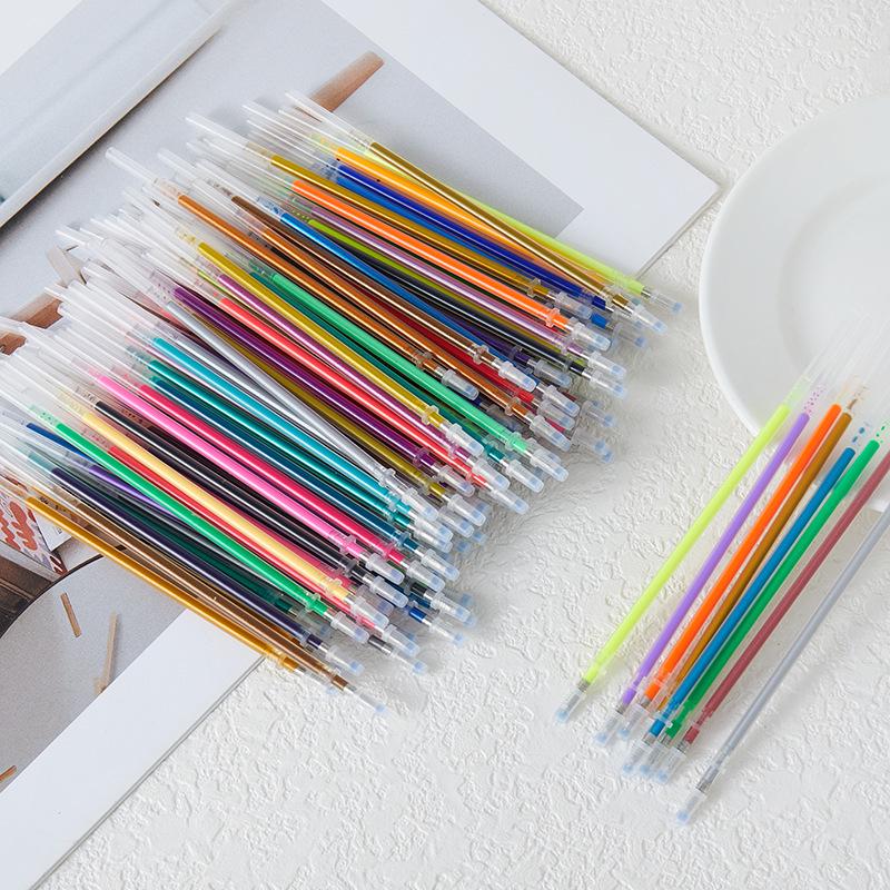 Multicolor Neutral Pen Refills: Glitter, Fluorescent, Pastel - 12, 24, 48, 100 Colors