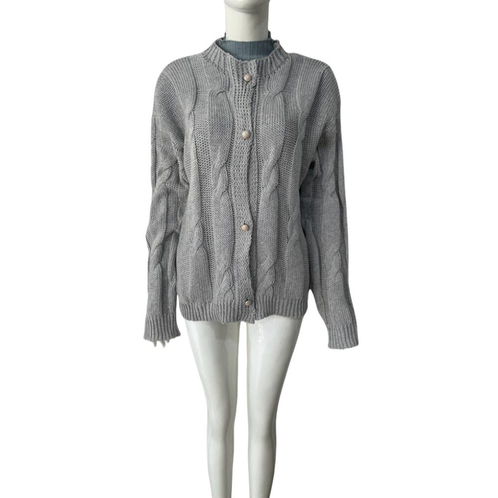 New Autumn and Winter Sweater, Women's Thick-knit Knit Cardigan, Short Loose Button Coat