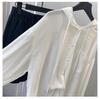 Maglietta da Donna con Cappuccio e Vestibilità Larga in Seta di Ghiaccio Protezione Solare - Top Casual Versatile Stile Coreano