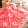 Soft Blanket for Beds Thin Coral Fleece Plaids for Sofa Single/Queen/King Blanket for Travel Reactive Printed Blanket Plaids