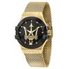 Potenza Gold Tone Stainless Steel Black Dial Quartz R8853108006 100M Men's Watch
