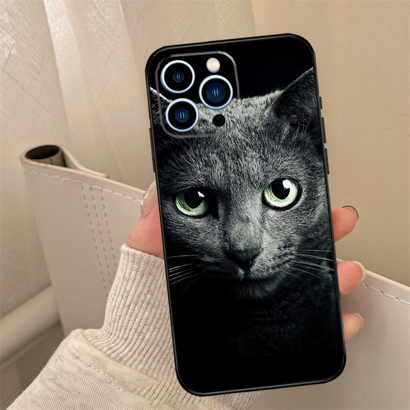 British Shorthair Cat Phone Case For iPhone 16 15 14 11 12 13 17 Pro Max Mini 15 16 Plus 16e 17 Air Cover Coque