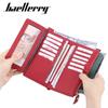 Baellerry Women Fashion Design Card Holder Wallets Casual PU Leather Purse Hasp Zip Coin Purses Wallet