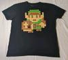 LEGEND OF ZELDA Link Karte T-Shirt - Herren Größe L - Schwarz Grafisch Lootwear Exklusi