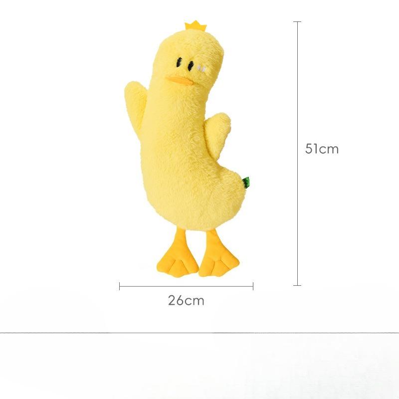 Funny Duck Dog Toy for Relaxation and Self-Entertainment Talking Pet Toy with Fur Dog Toy Dolly
