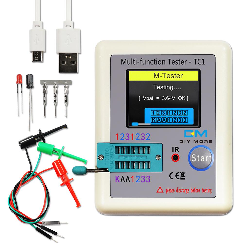 LCR-TC1 Colorful Display Pocketable Multifunctional TFT Backlight Transistor Tester for Diode Triode Capacitor Resistor Transist