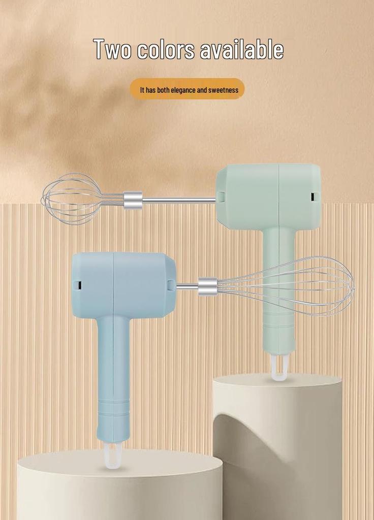 Handheld Wireless Electric Egg Beater & Frother for Baking