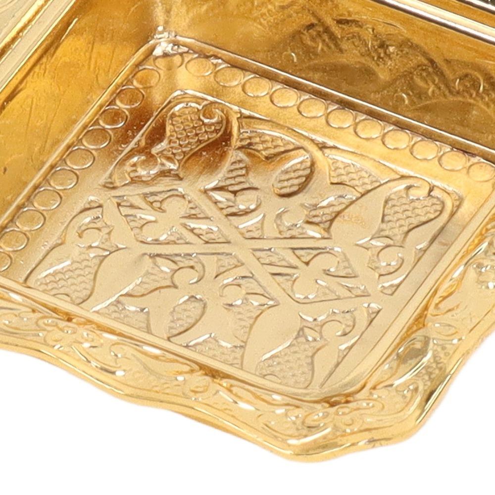 Quadrate Gold Serving Bowl Alloy Sugar Bowl Sugar Bowls Candy Bowl Party