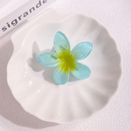 Letní dráp Přechod Barva Květ Tvar Spona do vlasů Protiskluzové Zuby Pevné sevření Zadní Spona do vlasů Každodenní nošení