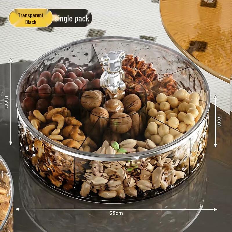 Light Luxury Compartmented Dried Fruit Plate
