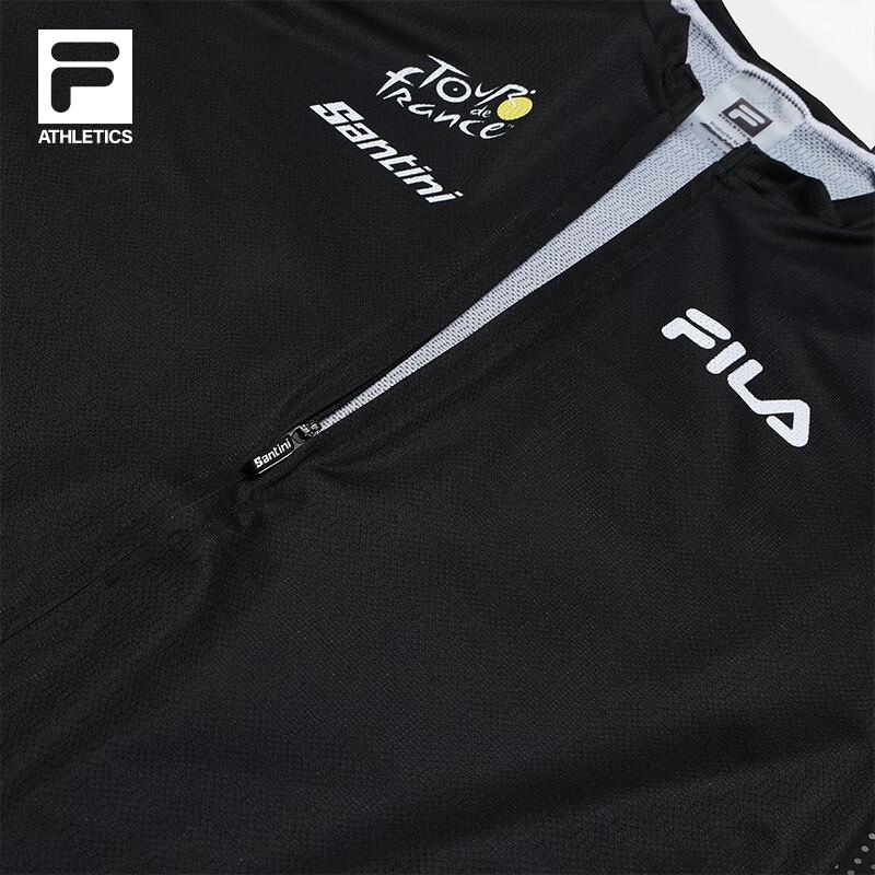 FILA Men's Slim Fit Cycling Short-Sleeve Knit Top