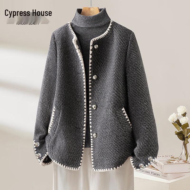 

Женский элегантный жакет из смесовой шерсти в твидовом стиле S