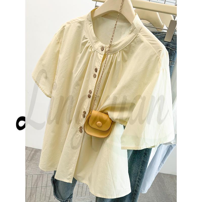 2026 Summer Plus Size Women s French Retro Shirt 4XL Plus