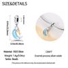Authentic copper Charm Bead Charms Luxury Blue Moon Moonlight Lock Pendant Bead Charms Compatible With Bracelets Diy Women Making Delicate Gift
