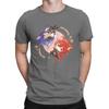 Genshin Impact Chibi Kaeya And Diluc T Shirts Men Anime Game Novelty Tee Shirt Crew
